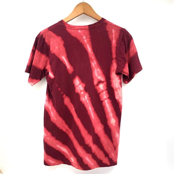 ADIDAS Go To Tee Red Tie Dye Short Sleeve Shirt - Picture 9 of 14